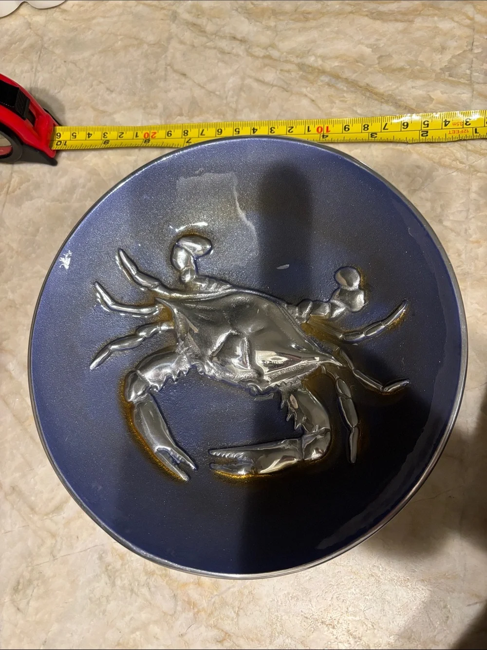 MARIPOSA Cobalt Crab Dish